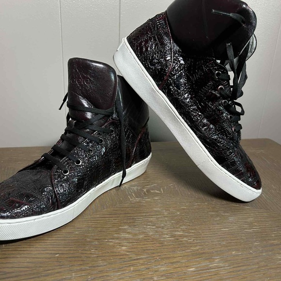 Men's Belvedere Crocodile Sneakers size 9 - Picture 1 of 12